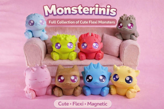 Monsterinis – Flexi Monster in an Egg | Magnetic Hands